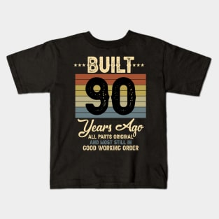 Built 90 Years Ago All Parts Original Gifts 90th Birthday Kids T-Shirt